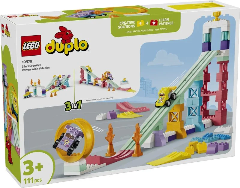 DUPLO® 10478 Rampe creative con macchinine 3 in 1