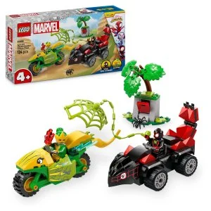 LEGO® Marvel Spidey e i suoi fantastici amici 11198 Spin, Electro e l'inseguimento con il veicolo dinosauro