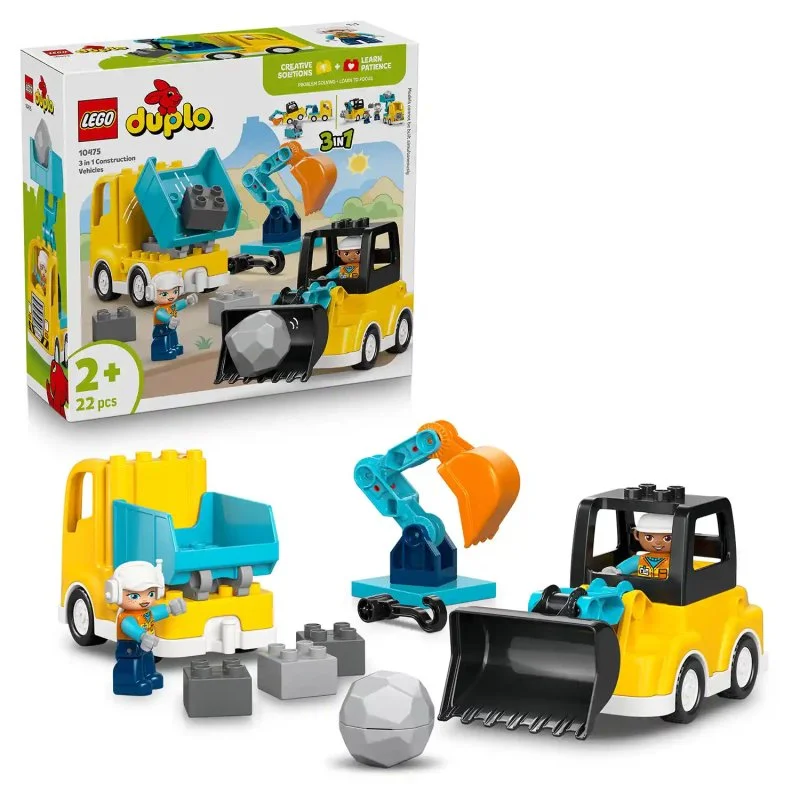 DUPLO® 10475 Mezzi da cantiere 3 in 1