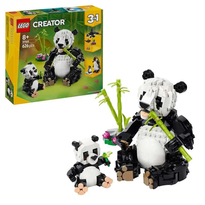 Creator 3 in 1 31165 Animali selvatici: Famiglia di panda