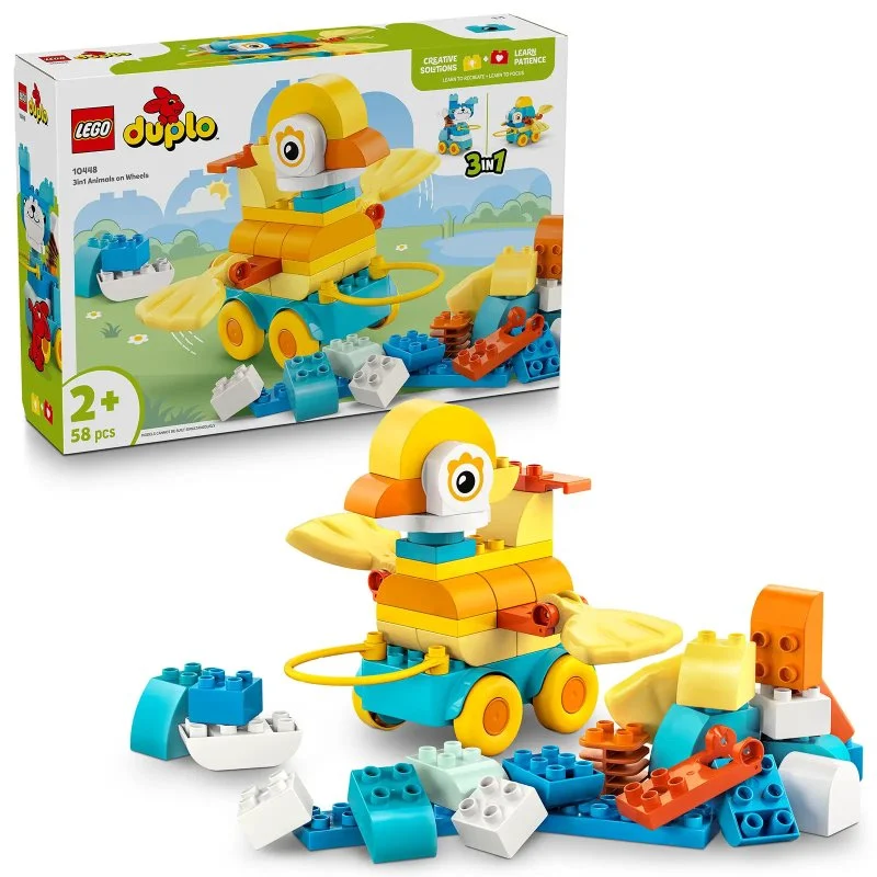 DUPLO® 10448 3 in 1: Animali su ruote