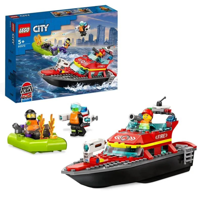 City 60373 Barca di soccorso dei vigili del fuoco e motoscafo