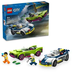 LEGO® City 60415 Inseguimento tra l'auto della polizia e l'auto sportiva