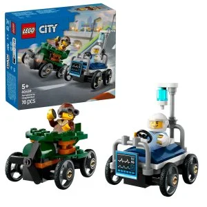LEGO® City 60459 Pacchetto da corsa: Aereo contro letto ospedaliero