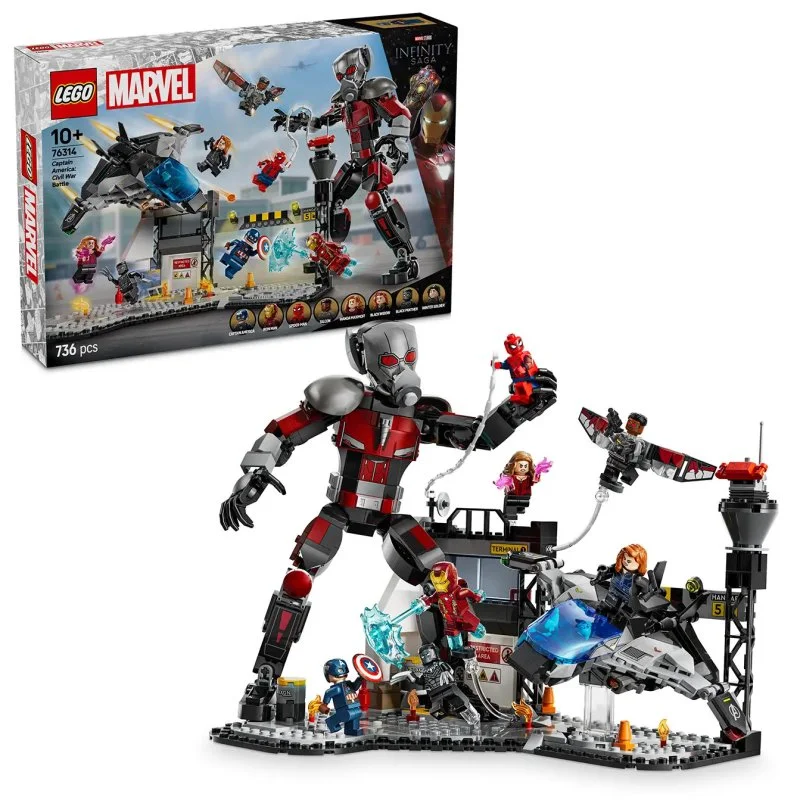 Marvel 76314 Battaglia d'azione – Captain America: Civil War