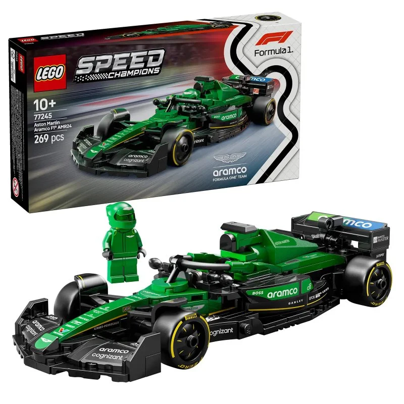 Speed Champions 77245 Auto da corsa Aston Martin Aramco F1® AMR24