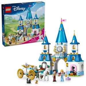 LEGO® Disney Princess 43275 Il castello di Cenerentola e la carrozza con i cavalli