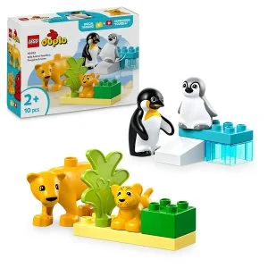 LEGO® DUPLO® 10442 Famiglie di animali selvatici: Pinguini e leoni