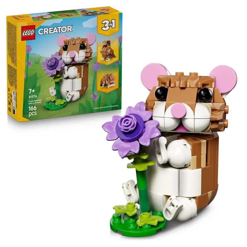 Creator 3 in 1 31376 Criceto carino con fiore
