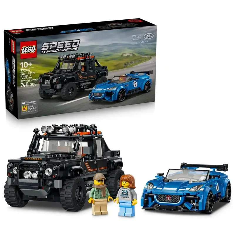 Speed Champions 77264 Jaguar Project 7 e Land Rover Defender