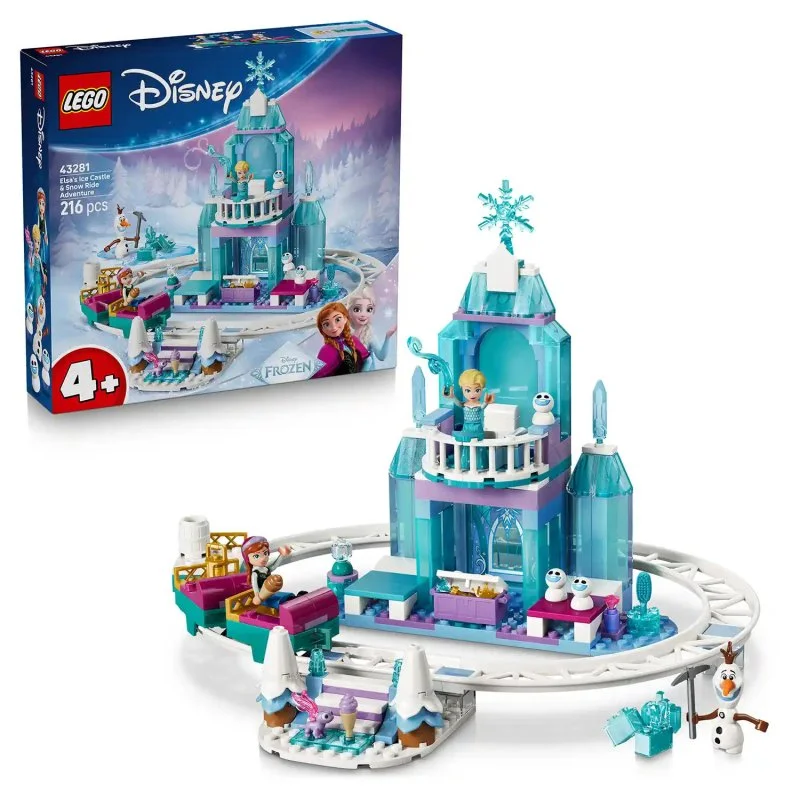 Disney Princess 43281 Il palazzo di ghiaccio di Elsa e la corsa sulla neve