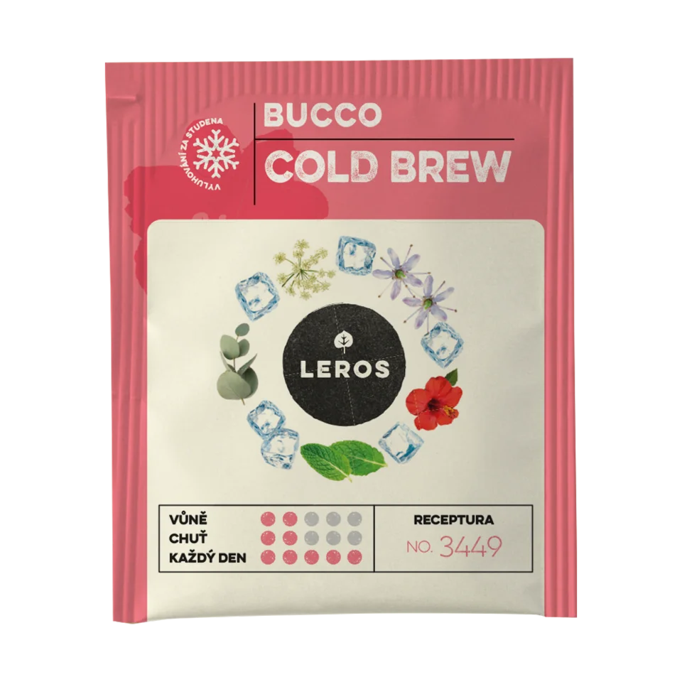LEROS Miscela di erbe Bucco Cold Brew - bustine filtro (20 x 1,5 g) - per preparare tè freddo