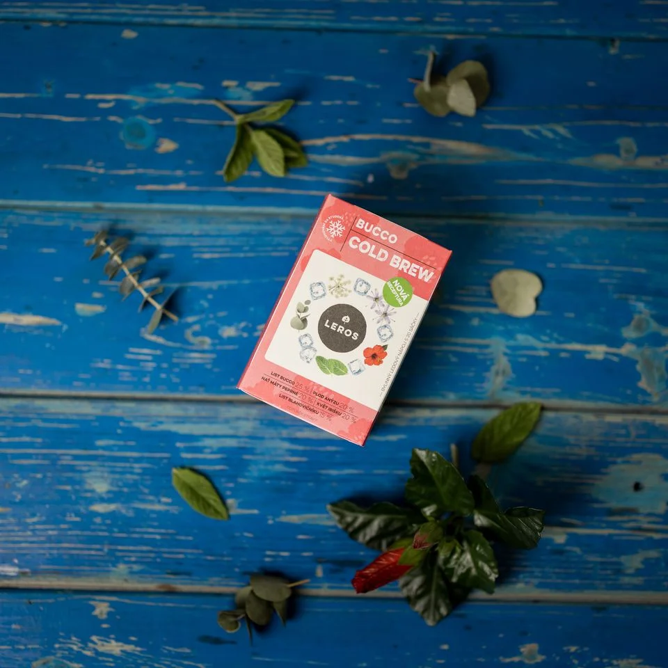 LEROS Miscela di erbe Bucco Cold Brew - bustine filtro (20 x 1,5 g) - per preparare tè freddo