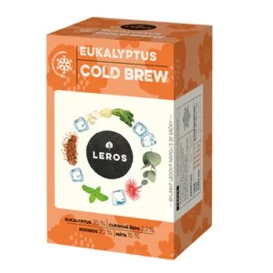 LEROS Miscela di erbe Eucalipto Cold Brew - filtri (20 x 1,8 g) - per preparare tè freddo