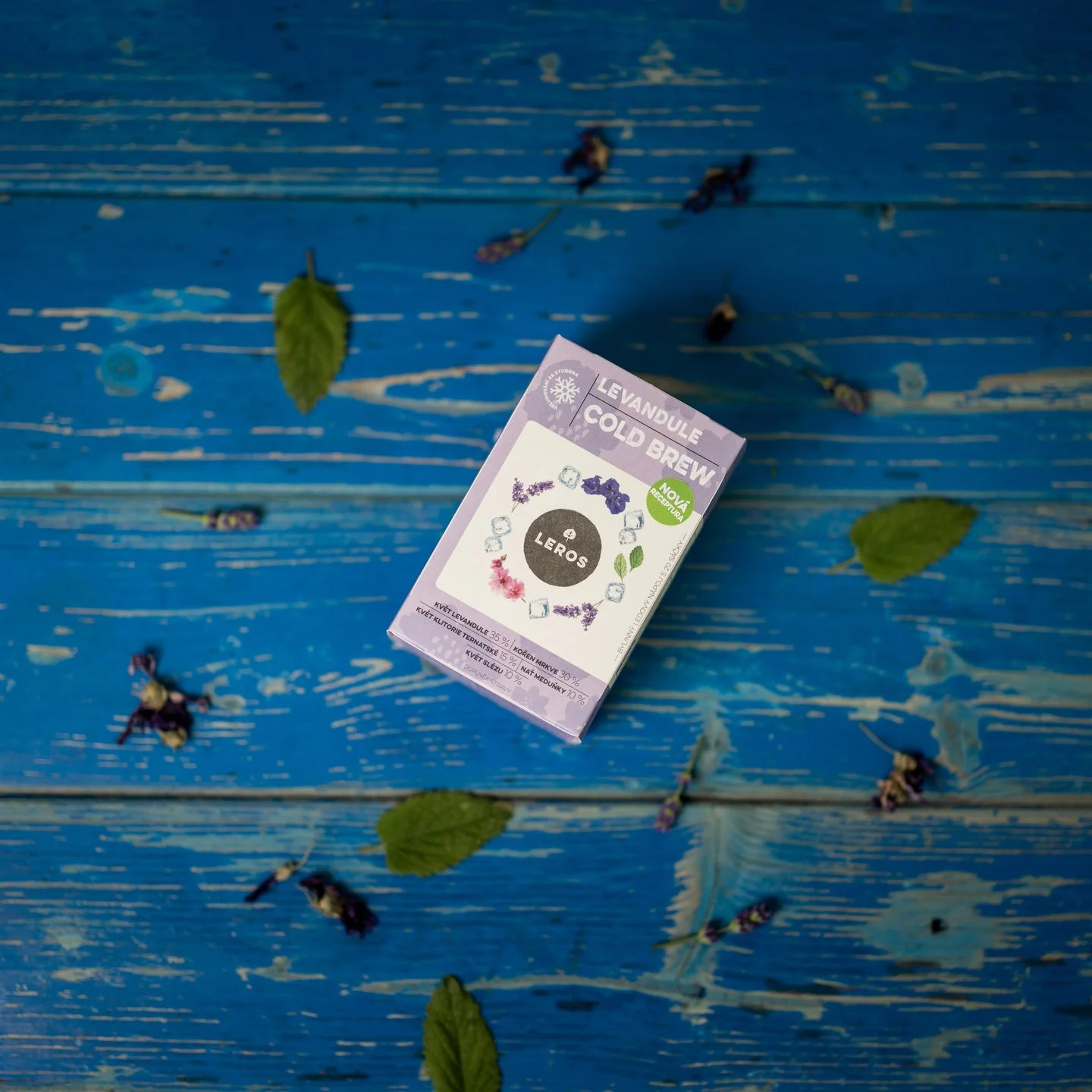 LEROS Miscela di erbe Lavanda Cold Brew - bustine filtro (20 x 1,2 g) - per preparare tè freddo
