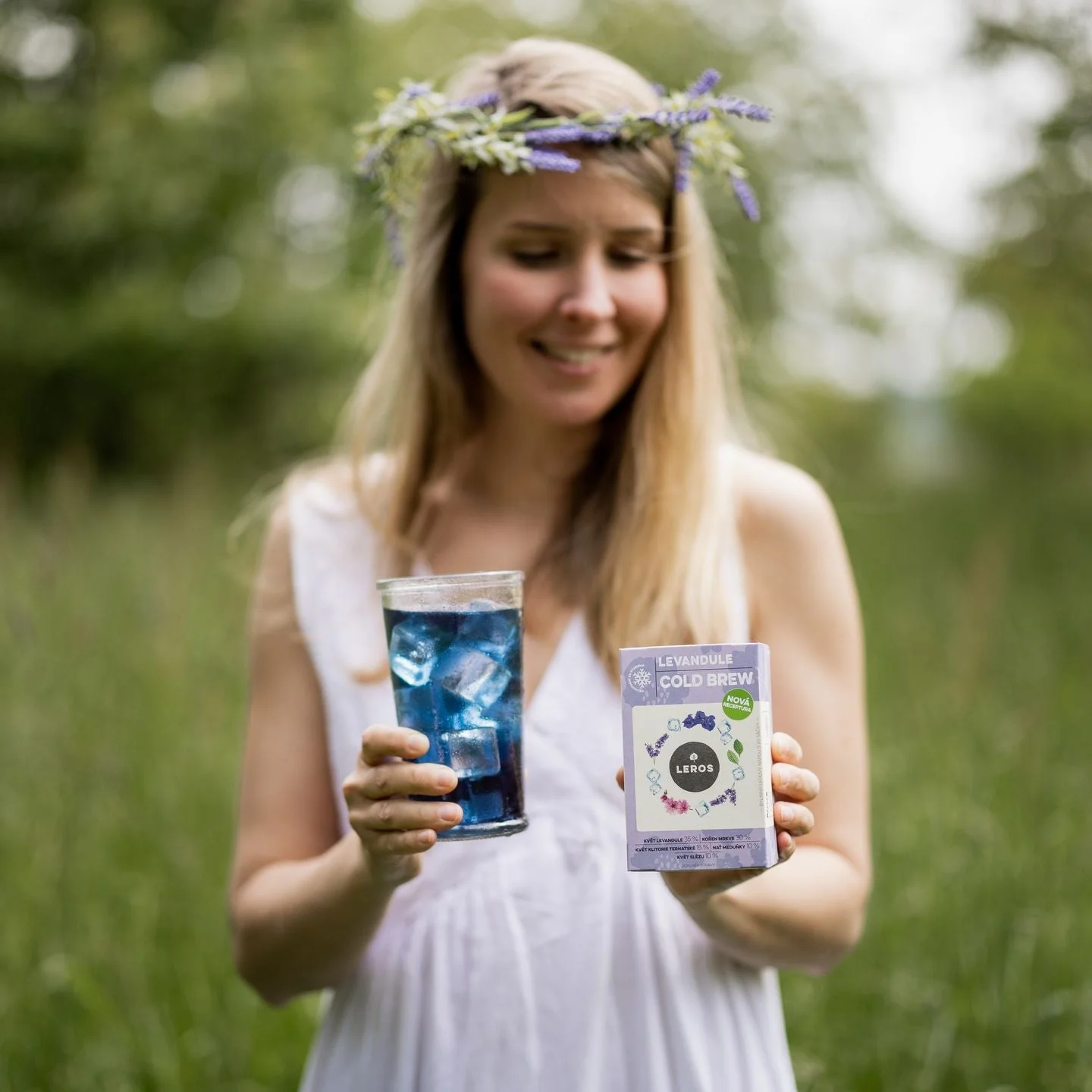 LEROS Miscela di erbe Lavanda Cold Brew - bustine filtro (20 x 1,2 g) - per preparare tè freddo