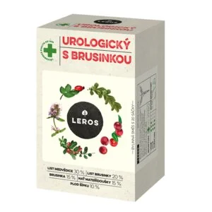 LEROS Tisana urologica alle erbe con mirtillo rosso - bustine filtro (20 x 1,5 g) - favorisce la salute delle vie urinarie