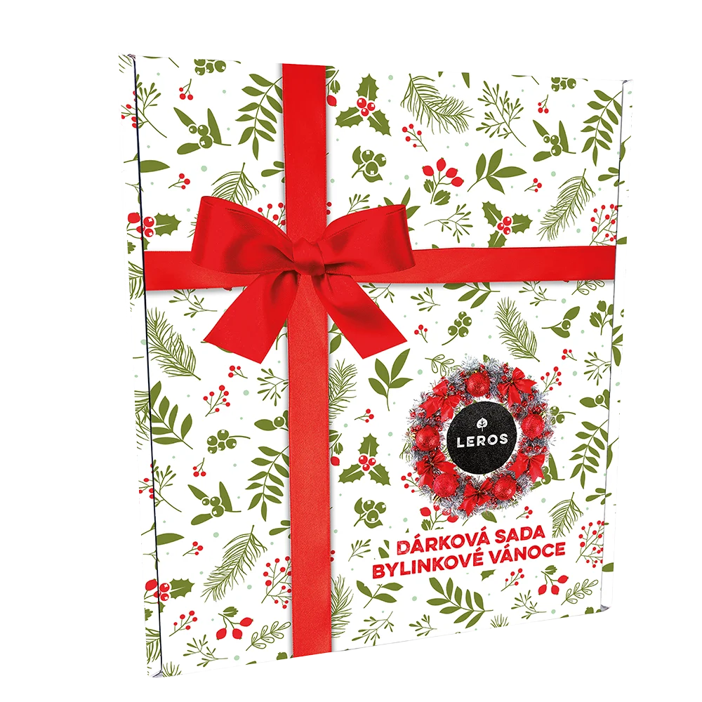 LEROS Set regalo (3 pz.) - Natale alle erbe - sciroppo alle erbe e 2 tipi di tè