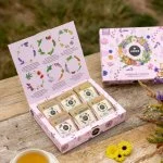 LEROS Cofanetto regalo di tisane Prato profumato - bustine filtro (6 x 5 pz.) - 6 miscele di erbe