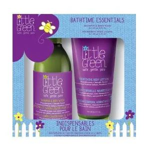 Little Green KIDS Bathtime Essentials Box per bambini (gel doccia + latte corpo) +180 ml