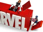 Marvel 76313 Logo MARVEL e minifigure
