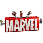 Marvel 76313 Logo MARVEL e minifigure