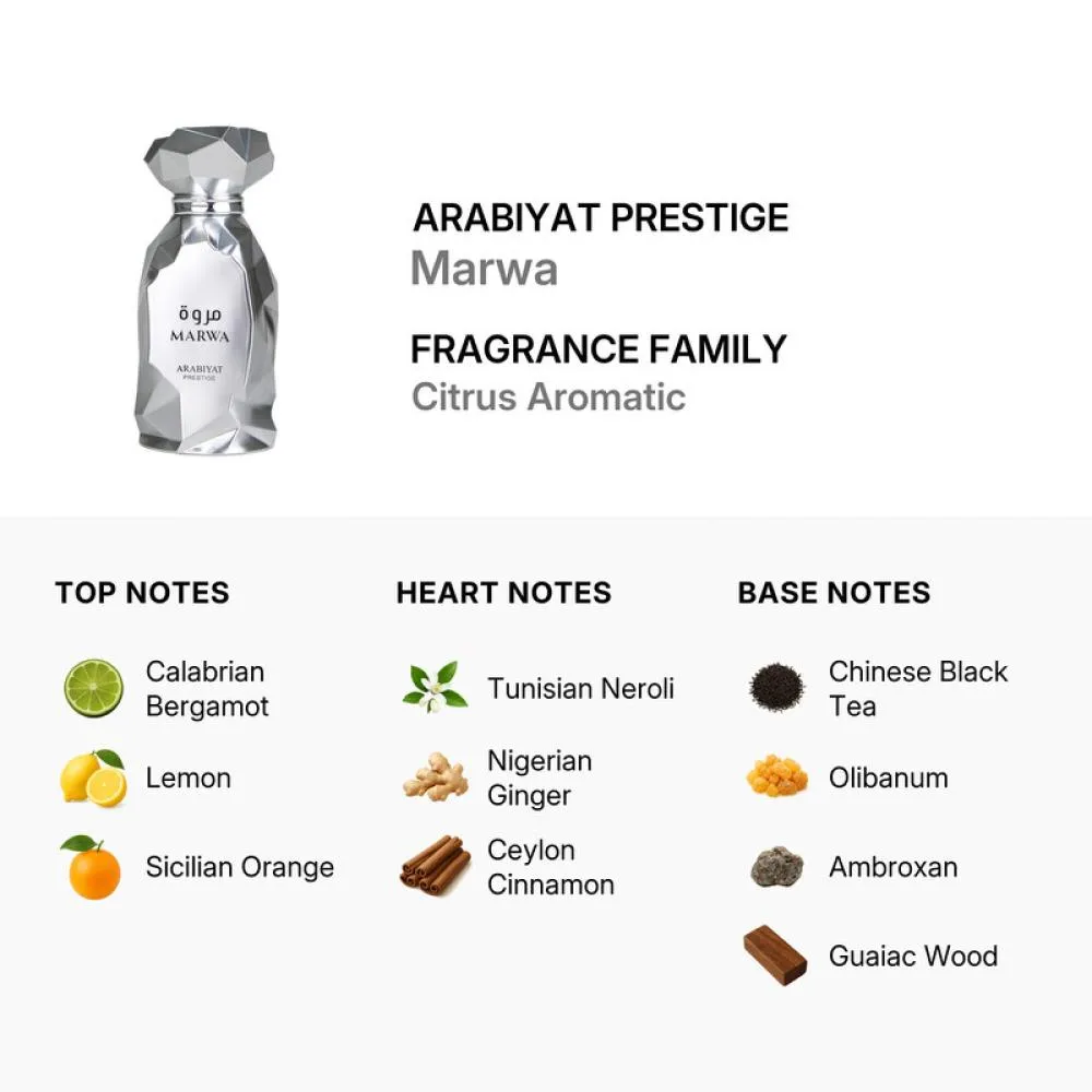 Marwa acqua profumata da uomo 100 ml