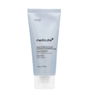 Medicube Zero Pore Capsule Cleansing Foam schiuma detergente per la pulizia profonda dei pori con capsule di esosomi e AHA-BHA-PHA 120 g