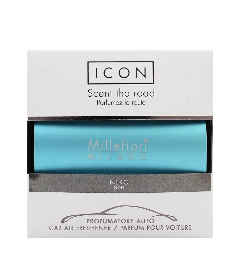 Icon Classic Nero profumo per auto azzurro chiaro