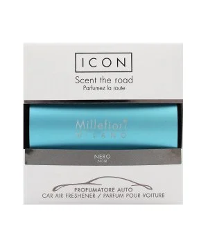 Millefiori Icon Classic Nero profumo per auto azzurro chiaro
