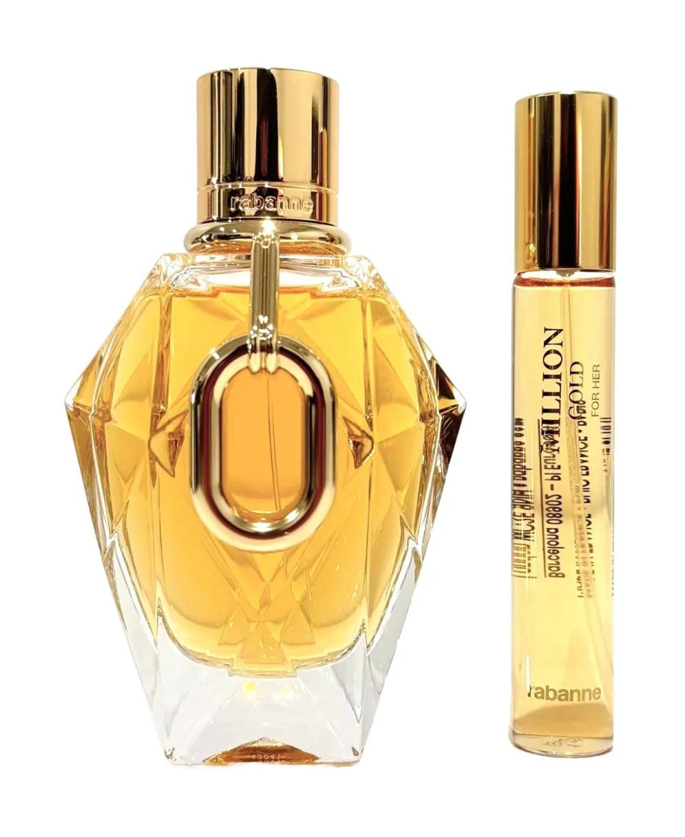 Million Gold For Her 90 ml + EDP Eau de Parfum da donna 20 ml