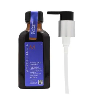 Moroccanoil Treatment Purple olio per capelli biondi, schiariti o argentati