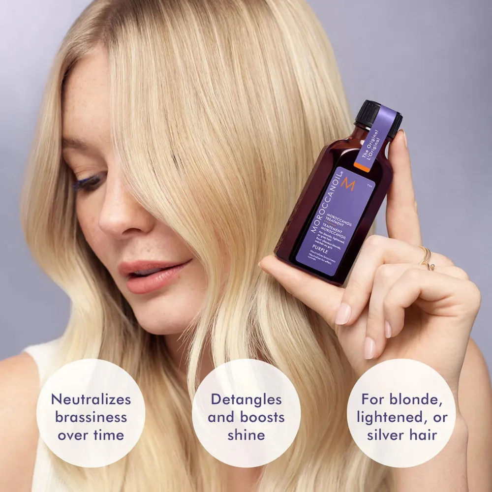 Treatment Purple olio per capelli biondi, schiariti o argentati 50 ml