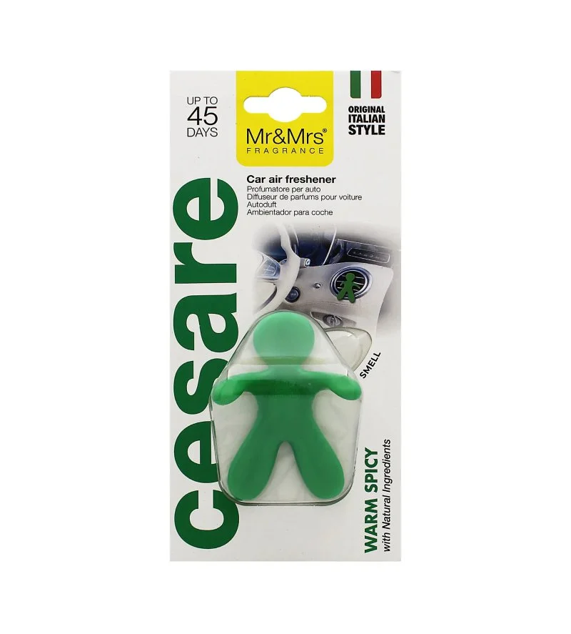 Cesare Caldo Speziato profumatore per auto verde