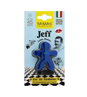 Mr&Mrs Fragrance Jeff Chrome Lotus Flowers profumatore per auto blu