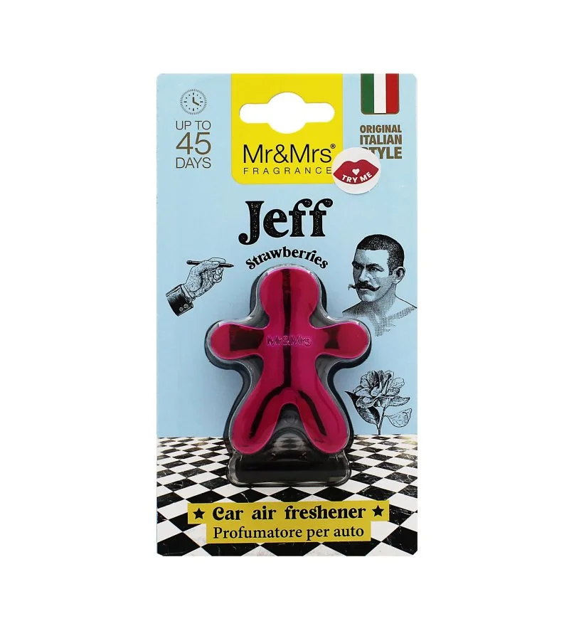 Jeff Chrome Fragole profumatore per auto fucsia