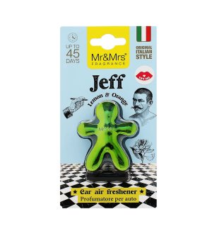 Jeff Limone & Arancia profumatore per auto verde