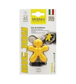 Mr&Mrs Fragrance Big Joy Vanilla profumo per auto giallo