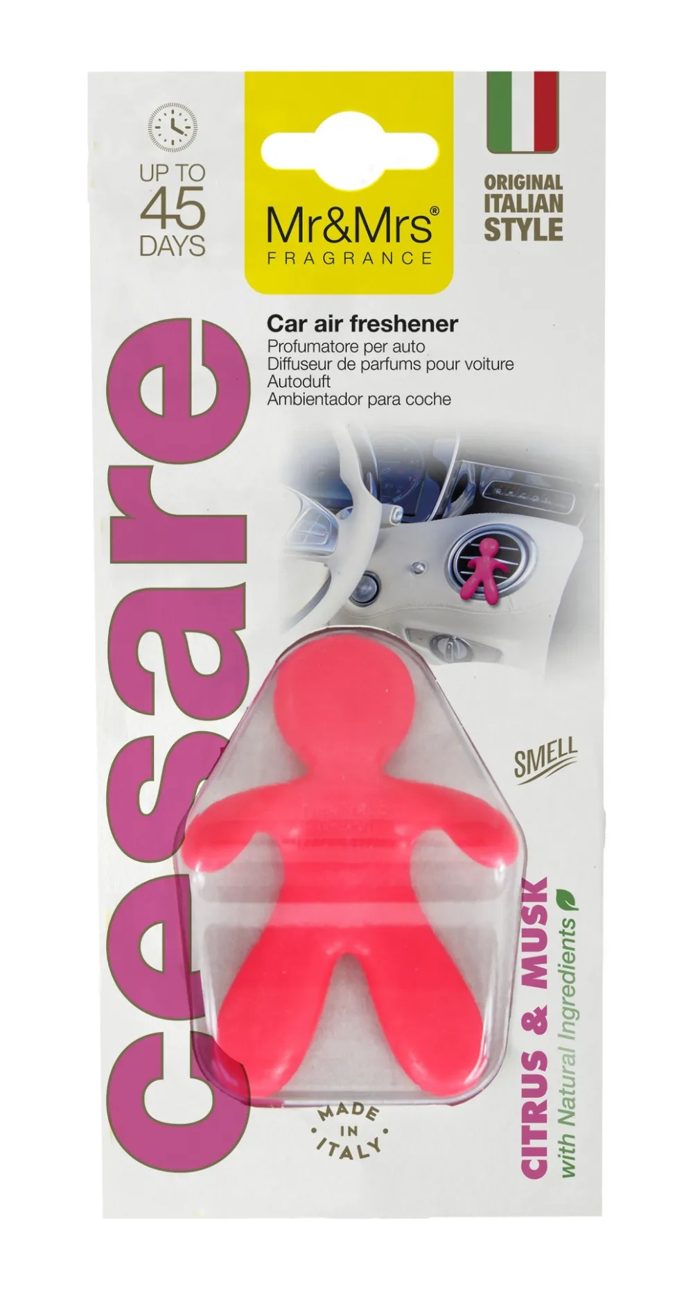 Cesare Citrus & Musk profumo per auto Mr&Mrs Fragrance Cesare Citrus & Musk vůně do auta