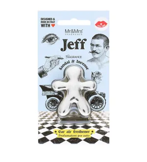 Mr&Mrs Fragrance Jeff Sandal & Incense Profumo per auto