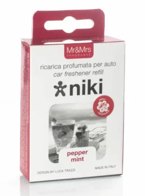 Mr&Mrs Fragrance Niki Pepper Mint ricarica profumo per auto 1 pz
