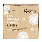 Mulieres Compresse per lavastoviglie - tutto in uno BIO (25 pezzi) - con certificazione ecocert