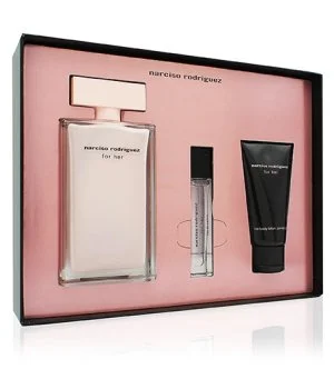 Narciso Rodriguez For Her 2024 confezione regalo 100 ml + latte corpo 50 ml + eau de parfum eau de parfum da donna