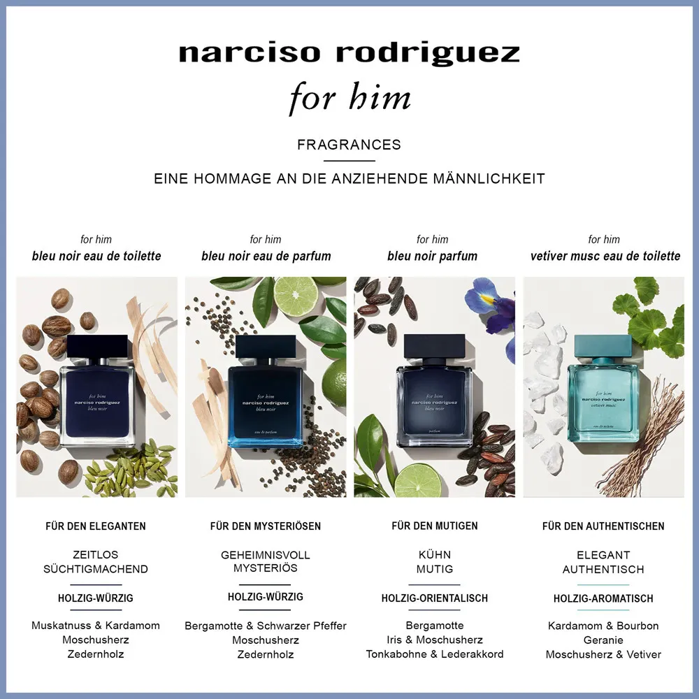 For Him Bleu Noir eau de parfum per uomo 100 ml