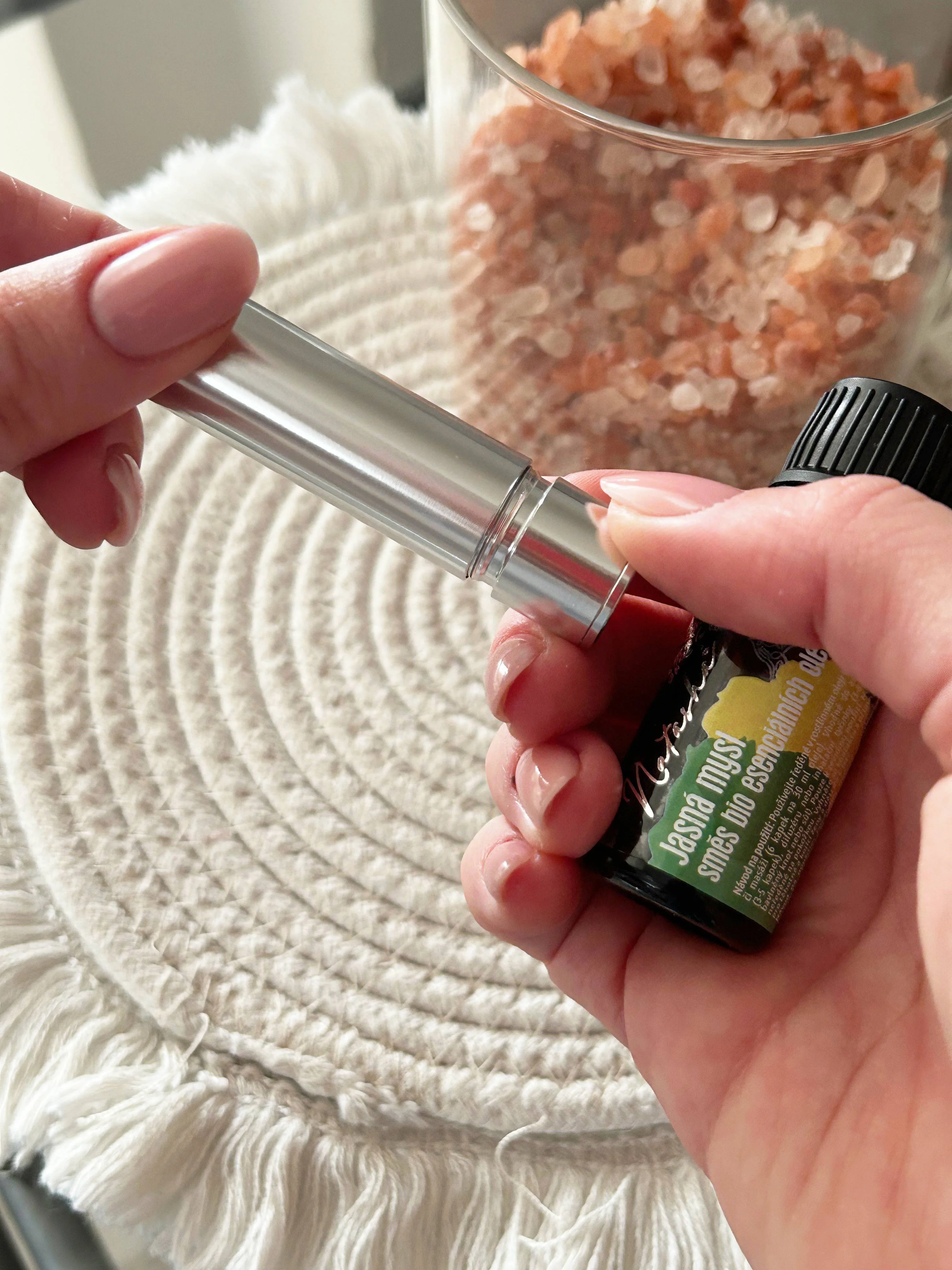 Natasha Set di aromaterapia con inalatore - Mente lucida - arancia fresca, menta piperita e rosmarino