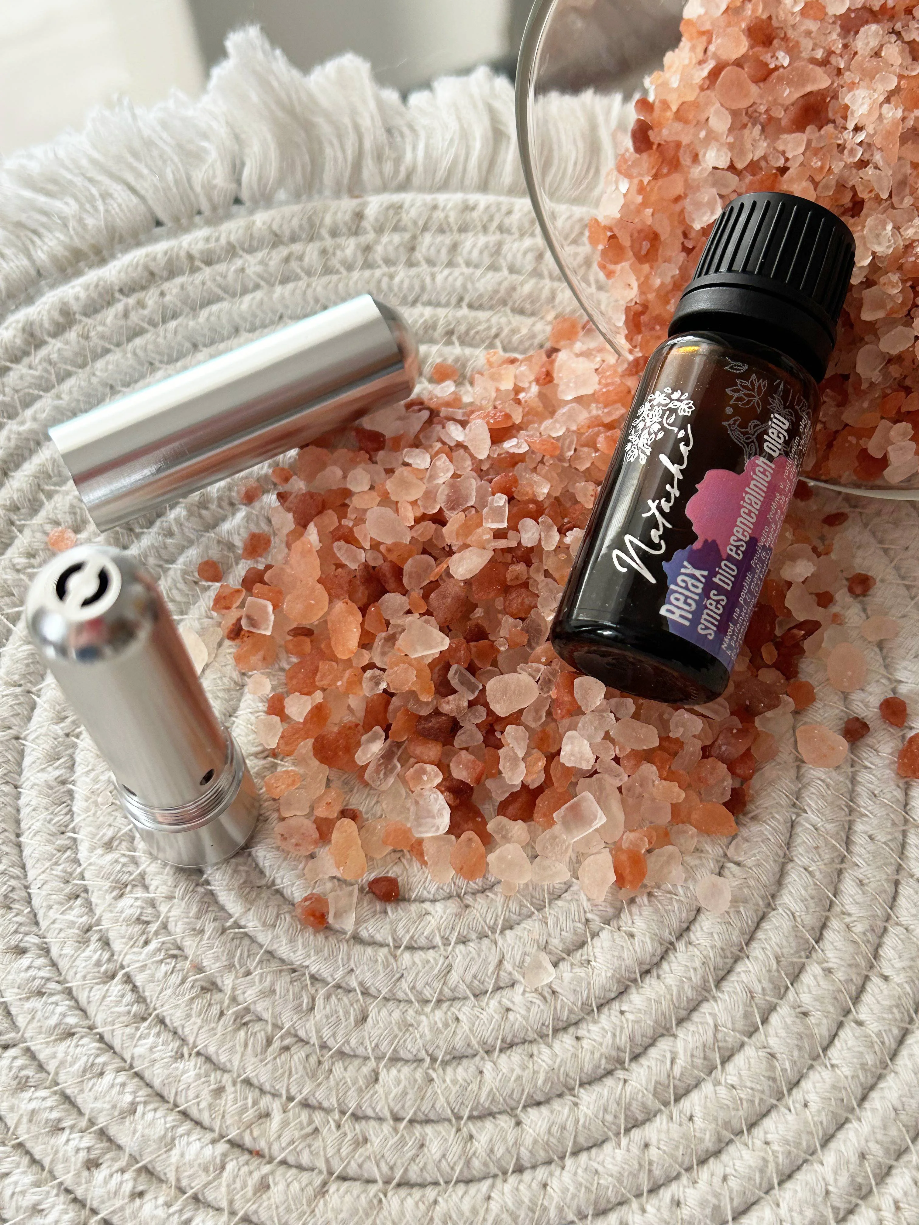 Natasha Kit di aromaterapia con inalatore - Relax - lavanda e limone rilassanti