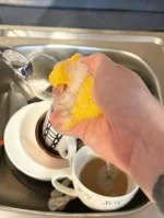 Natasha Gel per piatti a base di castagne alla citronella 500 ml - efficace contro il grasso, delicato sulla pelle