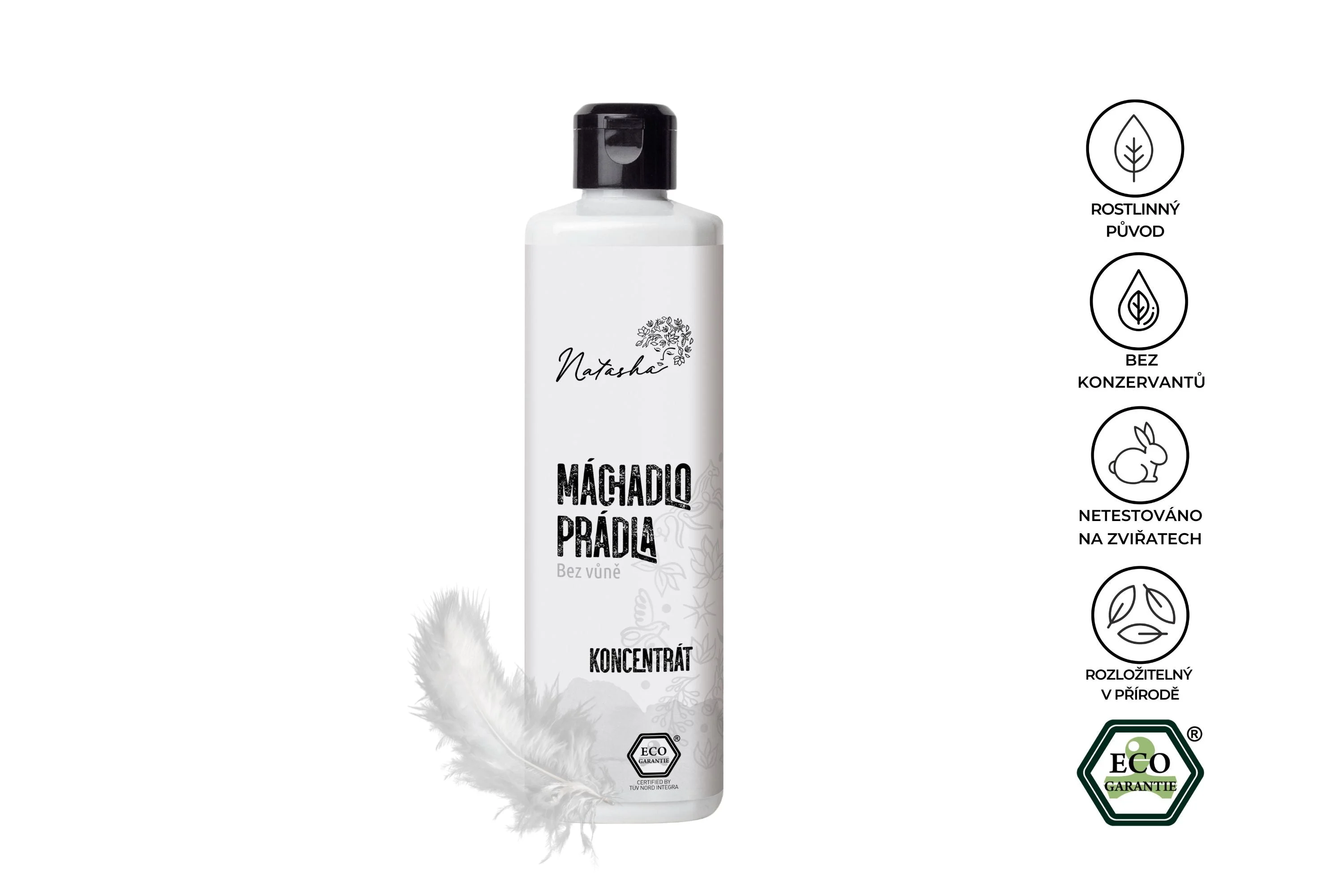 Natasha Risciacquo per il bucato senza profumo - concentrato 500 ml - protegge i capi e la pelle