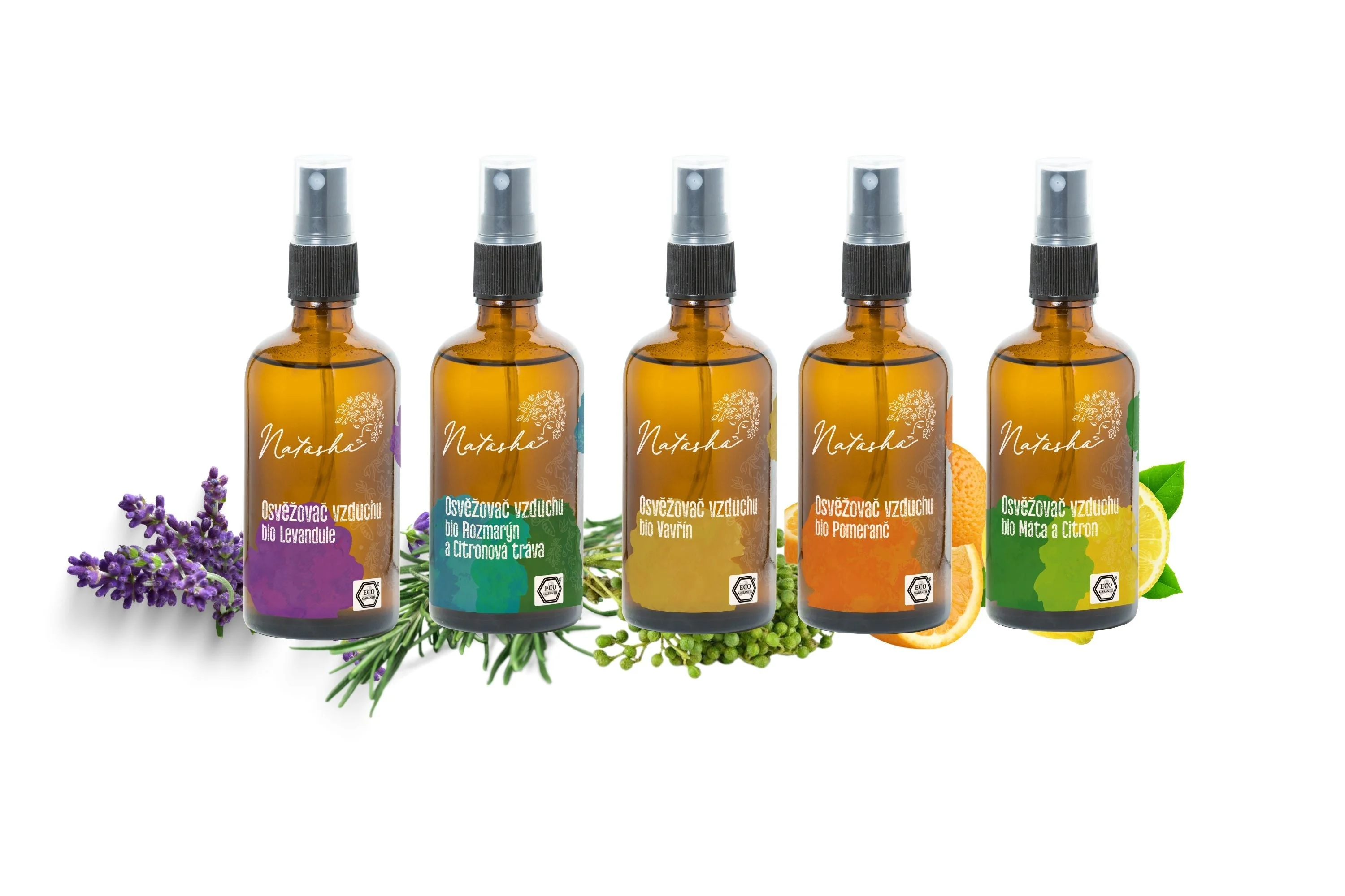 Natasha Deodorante per ambienti - Rosmarino e citronella (100 ml) - per migliorare la concentrazione
