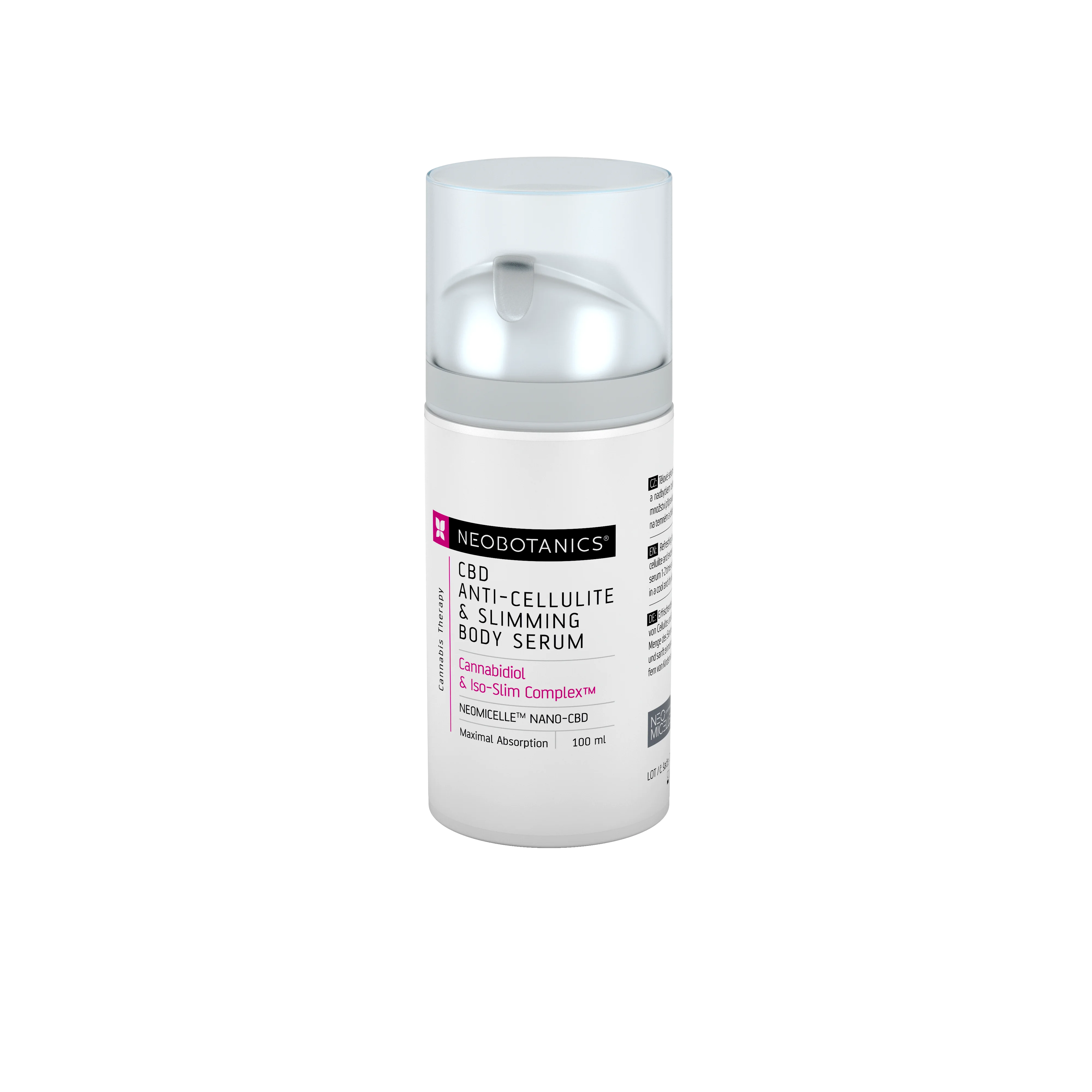Neobotanics Gel Anticellulite & Snellente alla Canapa (100 ml) - per la cura della pelle soggetta a cellulite